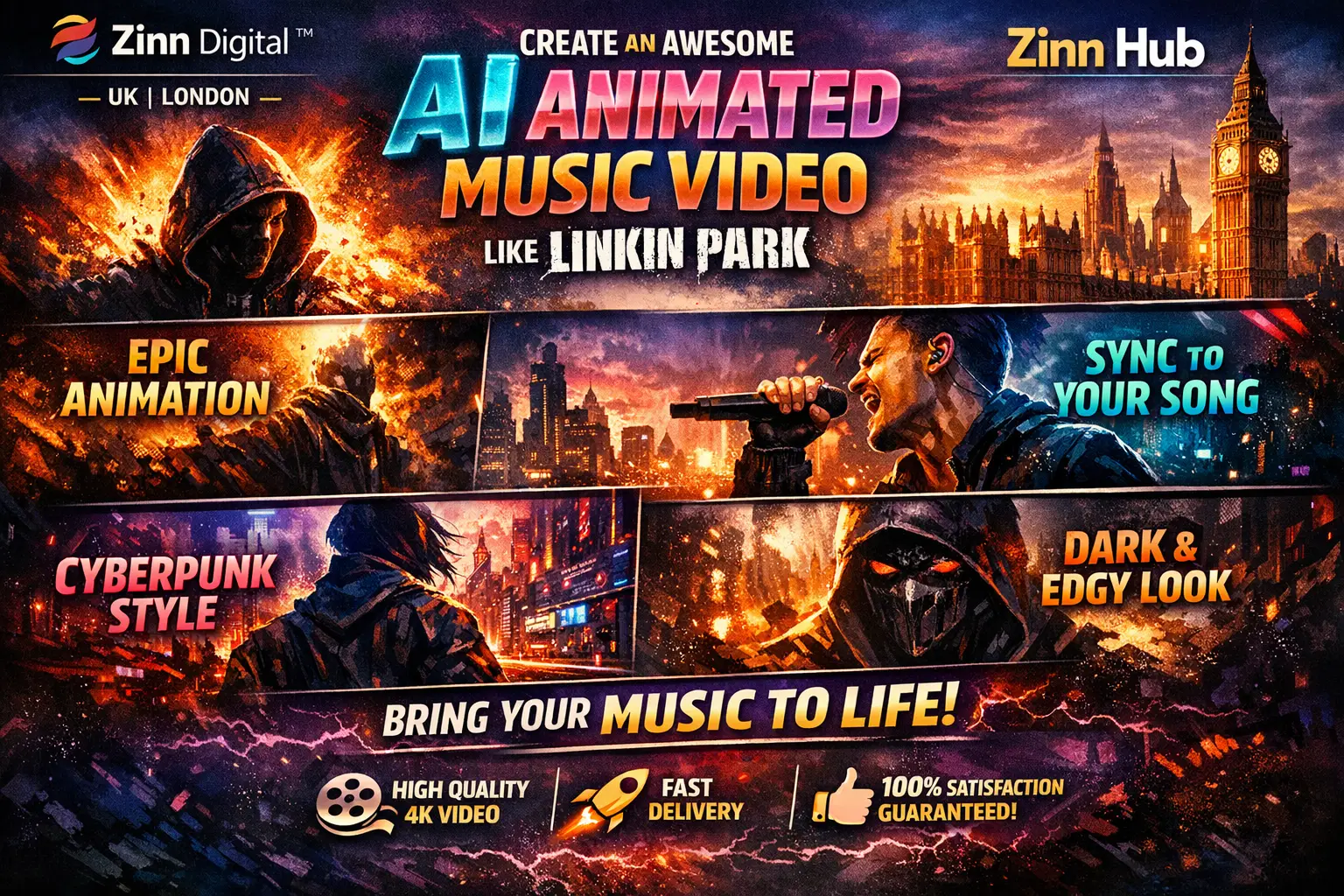 Create An Awesome Ai Animated Music Video Like Linkin Park 1 Create An Awesome Ai Animated Music Video Like Linkin Park