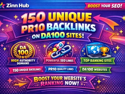 Do 150 Unique Pr10 Backlinks On Da100 Sites