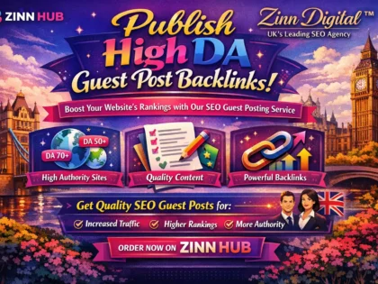 Publish high DA guest post backlinks with our SEO guest posting service