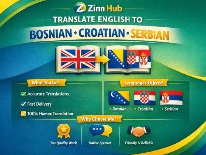 Translate From English To Bosnian