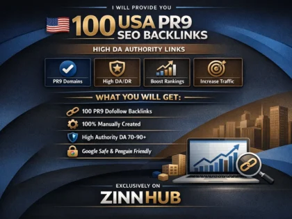provide you 100 USA pr9 high da seo backlinks