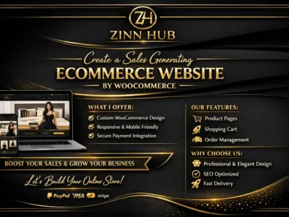 create a sales generating ecommerce website by woocommerce