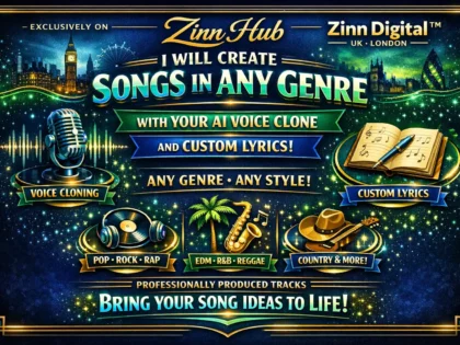 make songs in any genre using your ai voice clone and lyrics