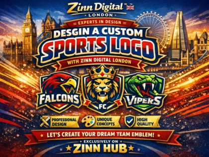 Design A Custom Sports Logo With Zinn Digital ™ London Experts