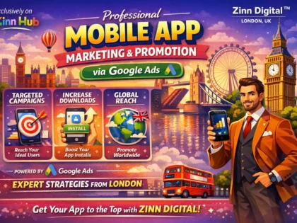 Professional Mobile App Marketing And Promotion Via Google Ads From London