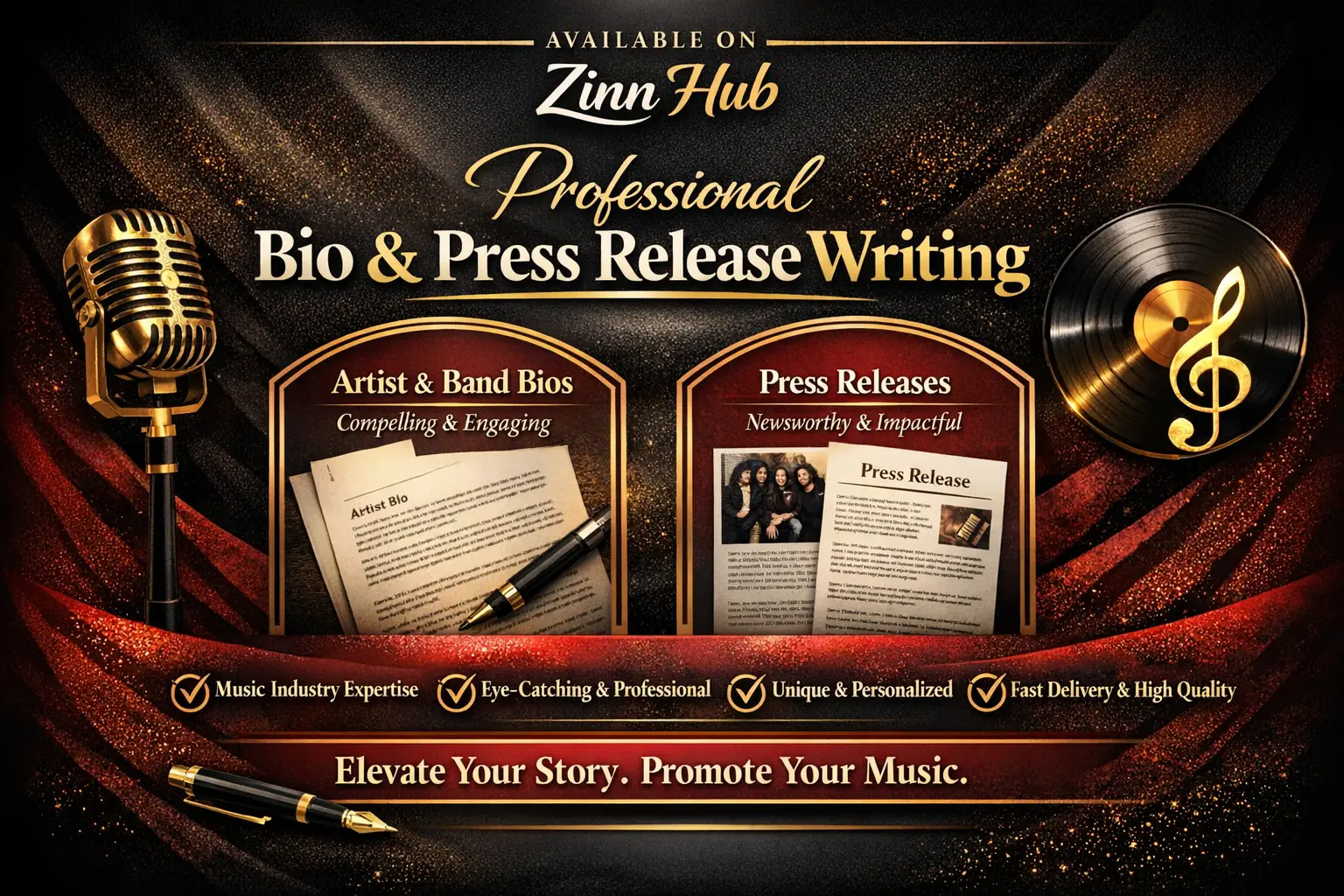 Write A Bio Or Press Release For Artists And Bands 1 Write A Bio Or Press Release For Artists And Bands