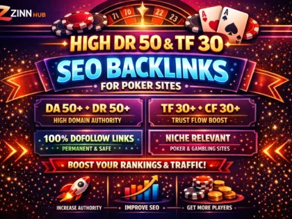 do high DR 50 and tf 30 seo dofollow backlinks for poker sites