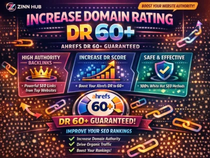 increase domain rating ahrefs DR 60 plus using high authority seo backlinks