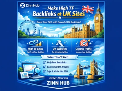 make high tf backlinks at UK sites