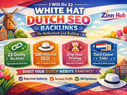 do 22 white hat dutch seo backlinks for netherland link building