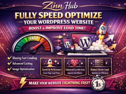 fully speed optimize wordpress website and improve load time