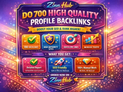 do 700 high quality profile backlinks