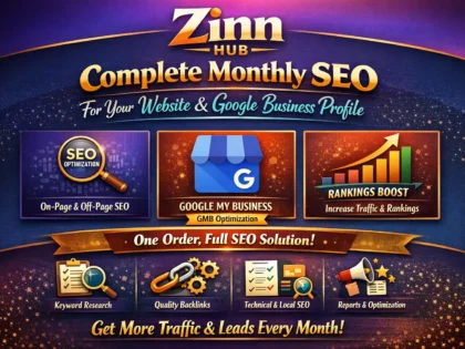 do complete monthly SEO of your website and google business profile in one order
