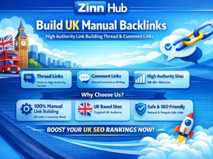 build UK manual backlinks high authority link building thread and comment links