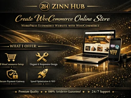 Create Woocommerce Online Store, Wordpress Ecommerce Website With Woocommerce 2 Create Woocommerce Online Store