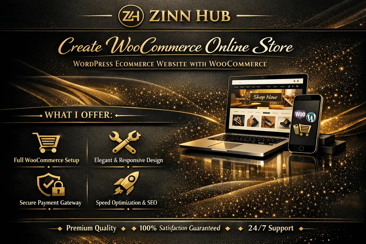 Create Woocommerce Online Store, Wordpress Ecommerce Website With Woocommerce 1 Create Woocommerce Online Store