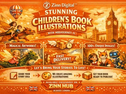 do stunning children book illustration using midjourney ai