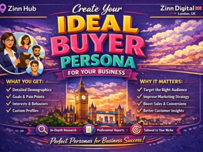 Create ideal buyer persona for your business with Zinn Digital ™