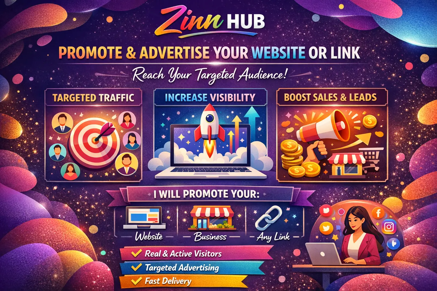 Promote And Advertise Website Business Any Link In Your Targeted People 1 Promote And Advertise Website Business Any Link In Your Targeted People