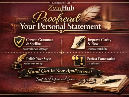 proofread your personal statements
