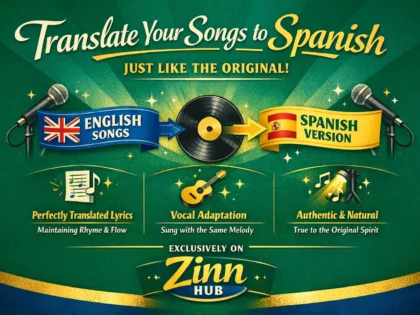 translate and adapt songs from english to spanish like the original