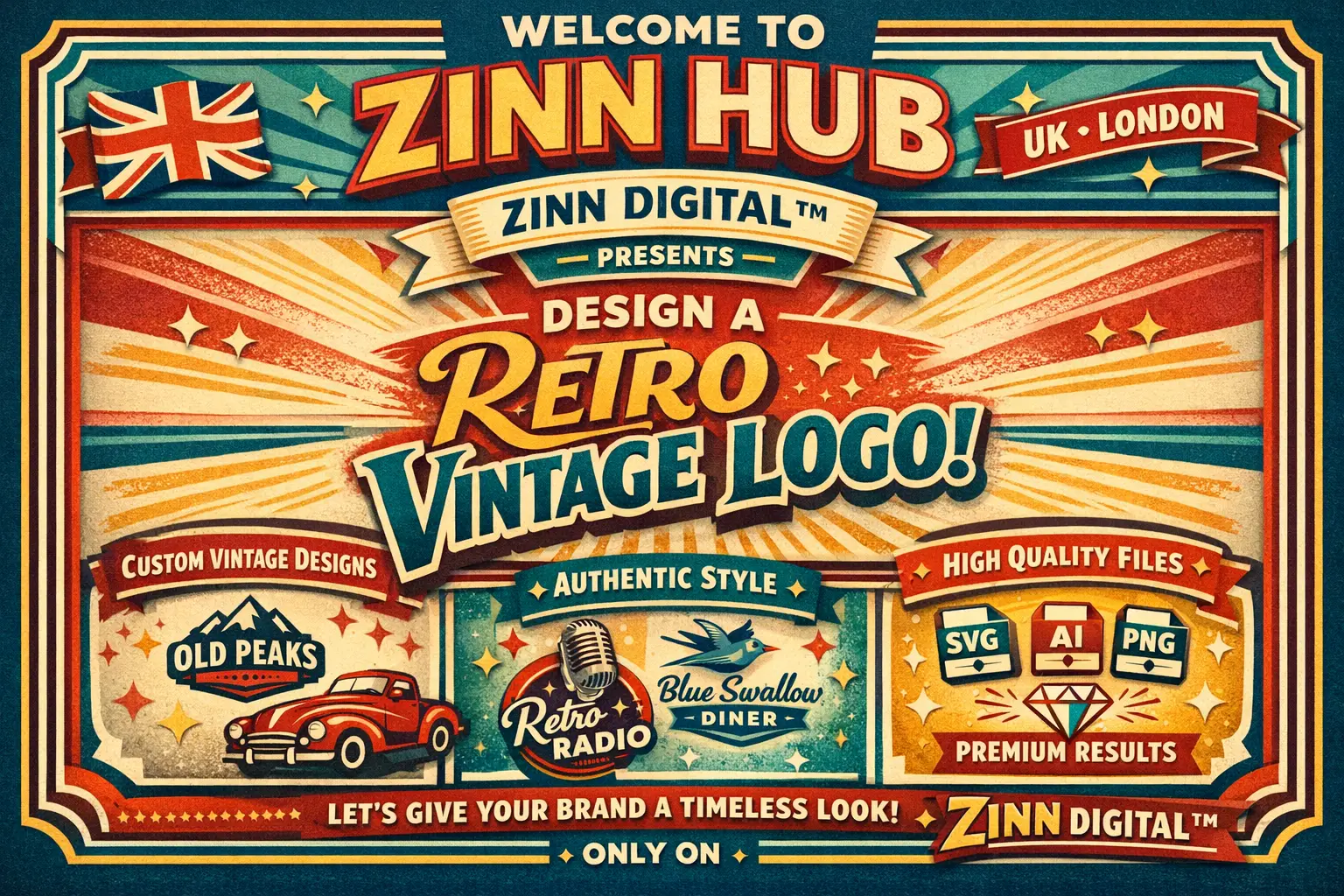 Design A Retro Vintage Logo With Zinn Digital ™ 1 Design A Retro Vintage Logo With Zinn Digital ™