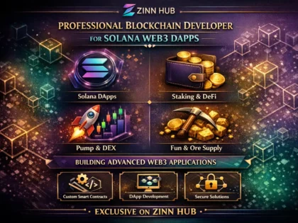 be blockchain developer for solana web3 dapp staking dex pump fun ore supply app