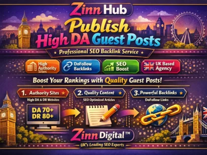 Publish High Da Guest Posts - Professional Seo Backlink Service By Zinn Digital ™