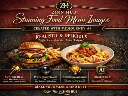 create realistic images for any food menu with midjourney ai