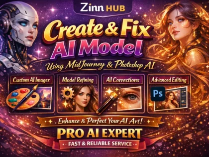 create and fix ai model using midjourney