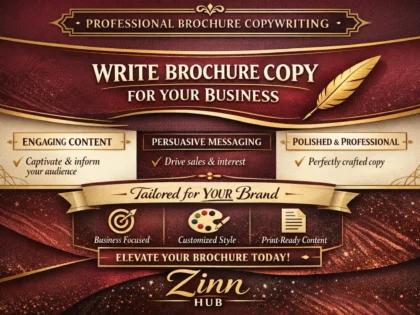 Write Brochure Copy For Your Business