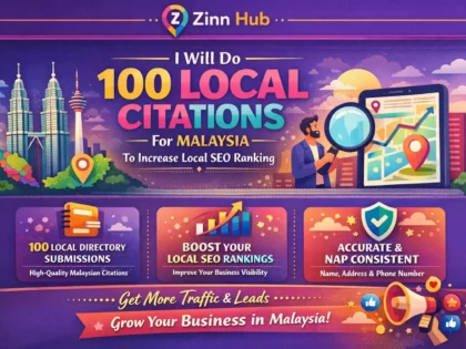 do 100 local citations for malaysia to increase local SEO ranking