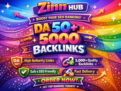 provide da 50 plus 5000 backlinks of high quality