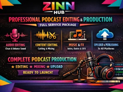 provide full podcast editing