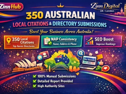 Create 350 Australian local citations and directory submissions for your business