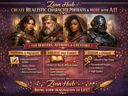 create realistic character portrait and many more with ai for writers and more