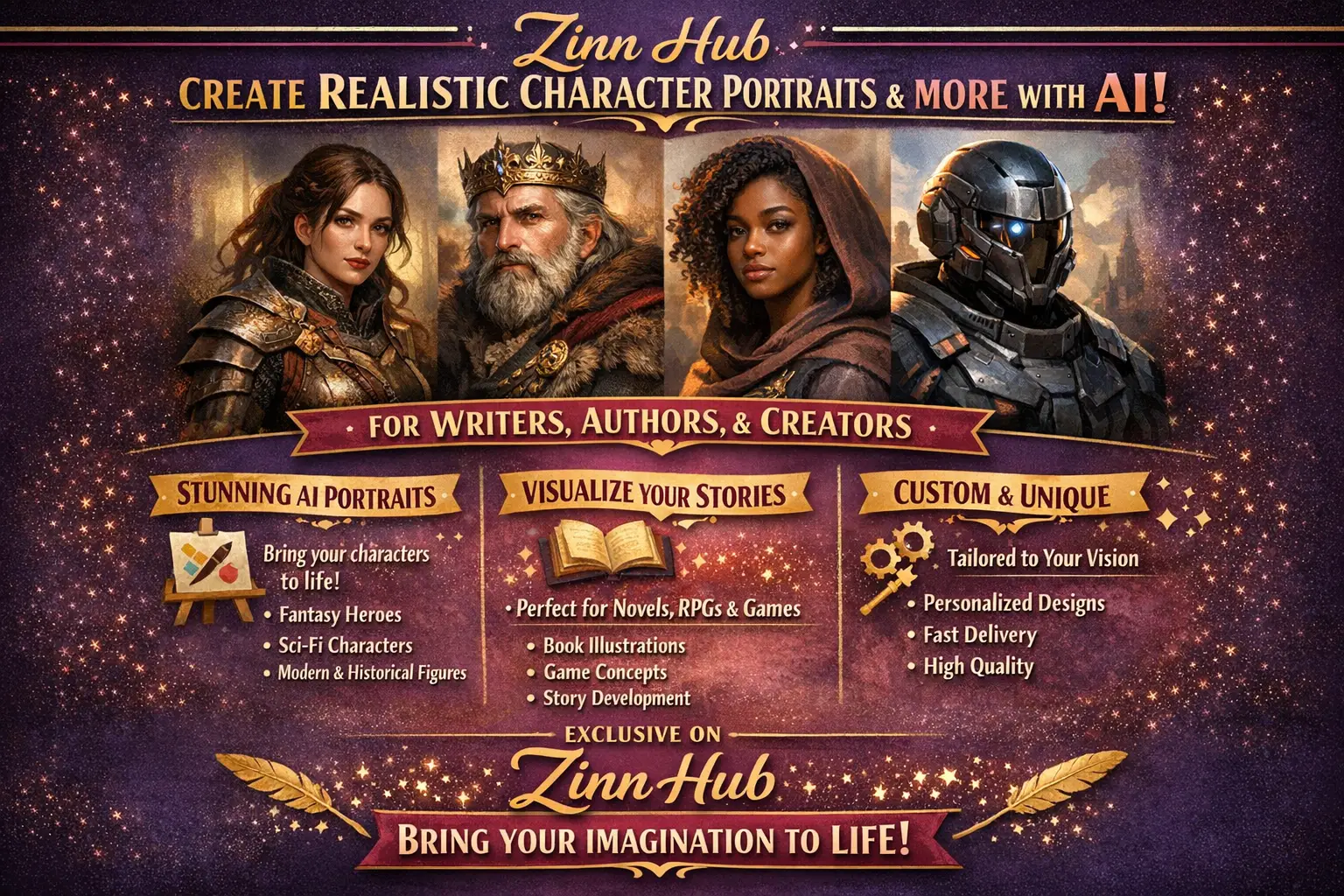 Create Realistic Character Portrait And Many More With Ai For Writers And More 1 Create Realistic Character Portrait And Many More With Ai For Writers And More