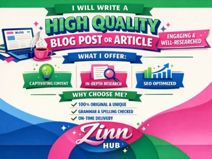 Write A High Quality And Engaging Blog Post Or Article 2 Write A High Quality And Engaging Blog Post Or Article