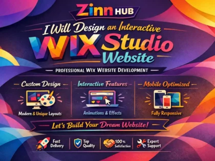 web design an interactive wix studio website