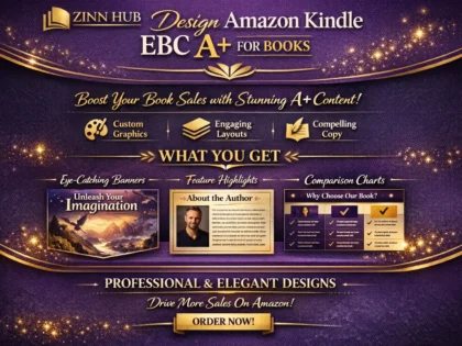 design amazon kindle ebc a plus for books