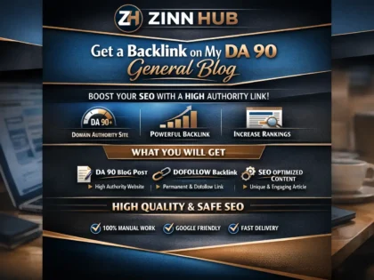 provide a backlink on my da 90 general blog