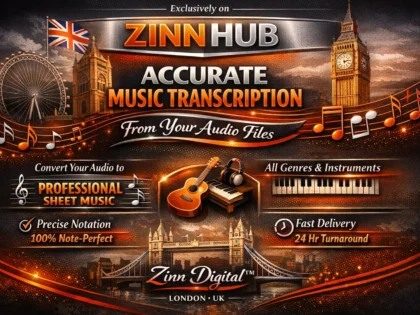 Create accurate music transcription from your audio files