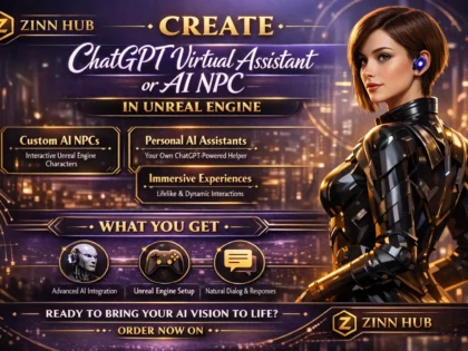 create chatgpt virtual assistant or ai npc in  unreal engine