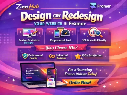 Design Or Redesign Website In Framer