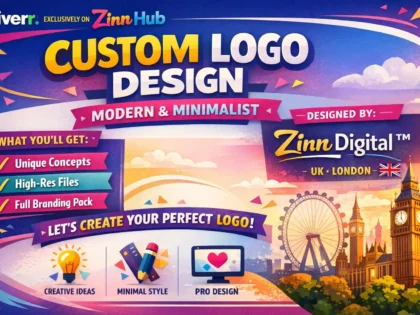 Create Custom Modern Minimalist Business Logo Design With Zinn Hub 2 Create Custom Modern Minimalist Business Logo Design With Zinn Hub