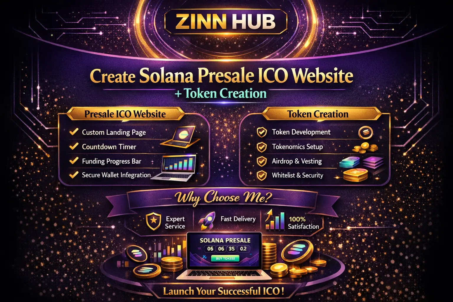 Create Solana Presale Ico Website With Token Creation 1 Create Solana Presale Ico Website With Token Creation