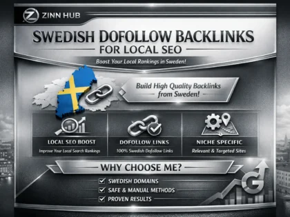 build high quality sweden swedish dofollow backlinks for local SEO