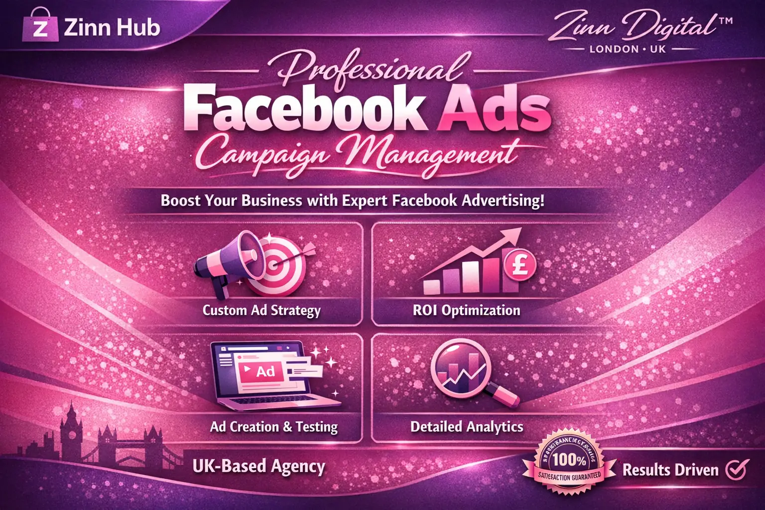 Professional Facebook Ads Campaign Management - Zinn Digital ™ 1 Professional Facebook Ads Campaign Management - Zinn Digital ™