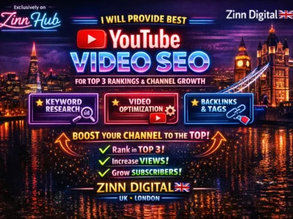 I will provide best YouTube video SEO for top 3 rankings and channel growth expertise