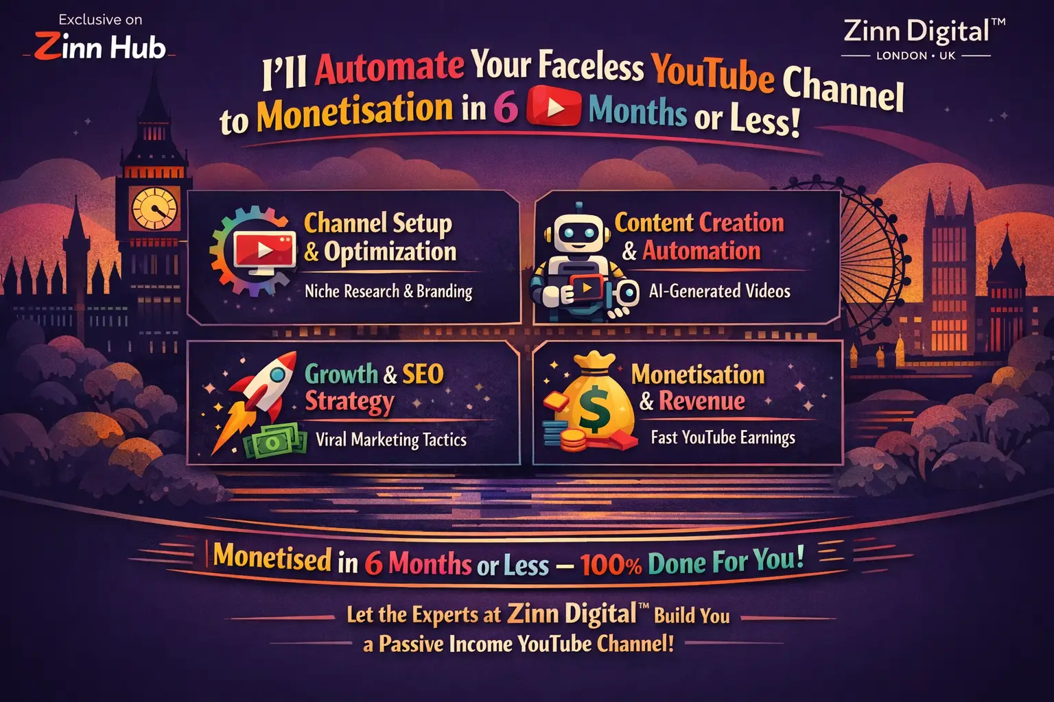 I'Ll Fully Automate Your Faceless Youtube Channel To Monetisation In 6 Months Or Less 2 I'Ll Fully Automate Your Faceless Youtube Channel To Monetisation In 6 Months Or Less - Image 2
